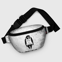 Поясная сумка БЭНКСИ - ОБЕЗЬЯНА - Брызги, цвет: 3D-принт — фото 2