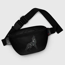 Поясная сумка Звездный черный волк, цвет: 3D-принт — фото 2