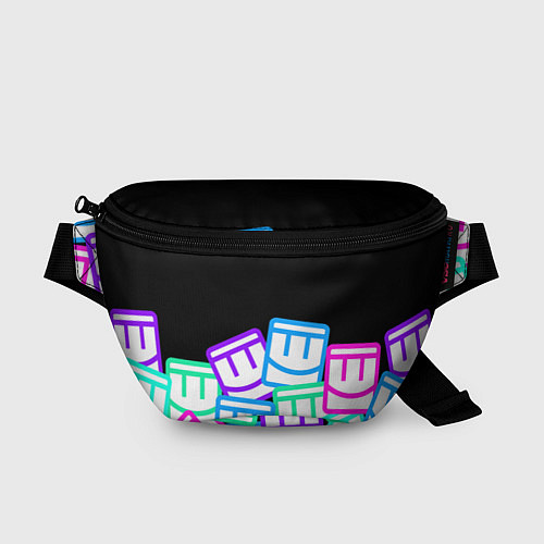 Поясная сумка Разноцветные лого REC ROOM / 3D-принт – фото 1