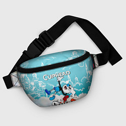 Поясная сумка Cuphead 2 чашечки, цвет: 3D-принт — фото 2