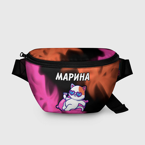 Поясная сумка Марина КОШЕЧКА Пламя / 3D-принт – фото 1
