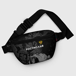 Поясная сумка Ростислав Россия Медведь, цвет: 3D-принт — фото 2