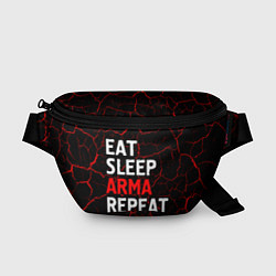 Поясная сумка Eat Sleep ARMA Repeat Трещины