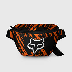 Поясная сумка FOX MOTOCROSS ORANGE, цвет: 3D-принт