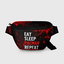 Поясная сумка Eat Sleep Pacman Repeat Арт, цвет: 3D-принт