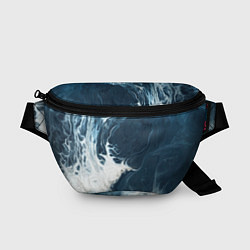 Поясная сумка Texture of dark waves, цвет: 3D-принт