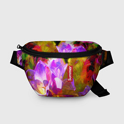 Поясная сумка Красочный цветочный узор Лето Colorful Floral Patt, цвет: 3D-принт