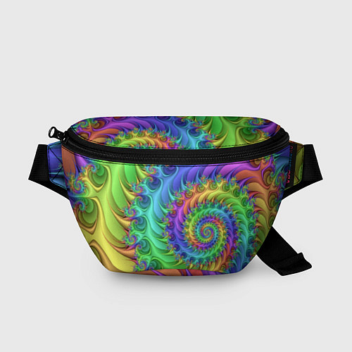 Поясная сумка Красочная фрактальная спираль Узор Colorful fracta / 3D-принт – фото 1