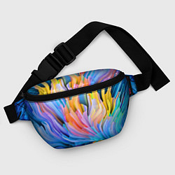 Поясная сумка Красочный абстрактный паттерн Лето Colorful Abstra, цвет: 3D-принт — фото 2