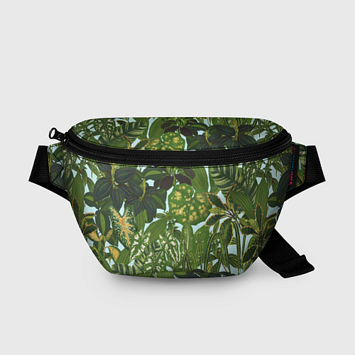 Поясная сумка Зеленые Тропические Растения / 3D-принт – фото 1