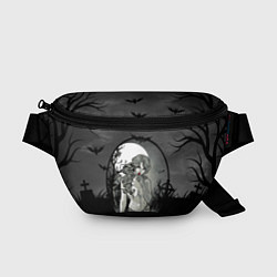 Поясная сумка Сексуальная девушка - зомби с чупа-чупсом, цвет: 3D-принт