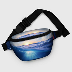 Поясная сумка Грань между небом и водой, цвет: 3D-принт — фото 2