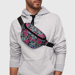 Поясная сумка Цветочный летний паттерн Fashion trend, цвет: 3D-принт — фото 2