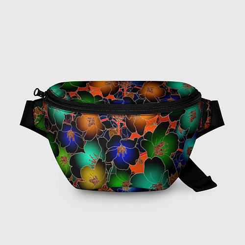 Поясная сумка Vanguard floral pattern Summer night Fashion trend / 3D-принт – фото 1