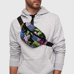 Поясная сумка Floral vanguard composition Летняя ночь Fashion tr, цвет: 3D-принт — фото 2