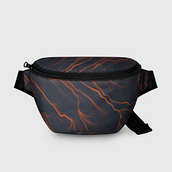 Поясная сумка Оранжевая Молния, цвет: 3D-принт