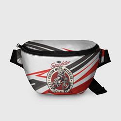 Поясная сумка Мотокросс moto sport, цвет: 3D-принт