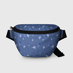 Поясная сумка Gray-Blue Star Pattern