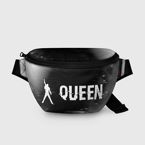 Поясная сумка Queen Glitch на темном фоне / 3D-принт – фото 1