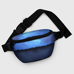 Поясная сумка Неоновое небо над лесом, цвет: 3D-принт — фото 2
