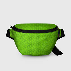 Поясная сумка Зеленые волнистые узоры