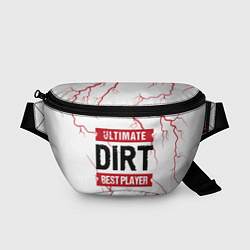 Поясная сумка Dirt: красные таблички Best Player и Ultimate, цвет: 3D-принт