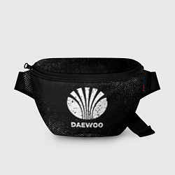 Поясная сумка Daewoo с потертостями на темном фоне, цвет: 3D-принт