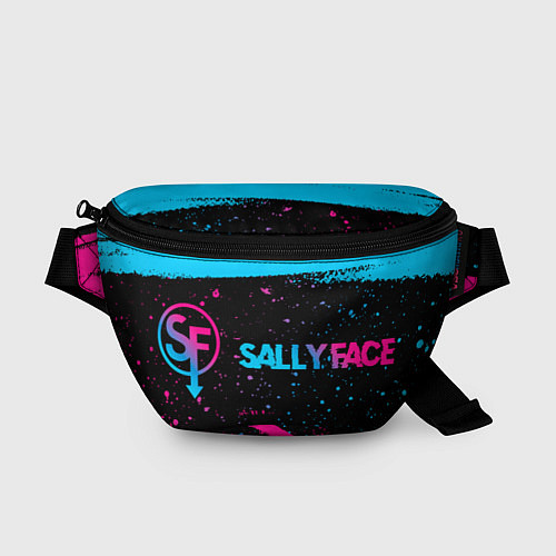 Поясная сумка Sally Face - neon gradient: надпись и символ / 3D-принт – фото 1