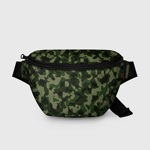 Поясная сумка Камуфляж зелёного цвета / 3D-принт – фото 1