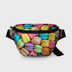 Поясная сумка Цветные Макаруны, цвет: 3D-принт