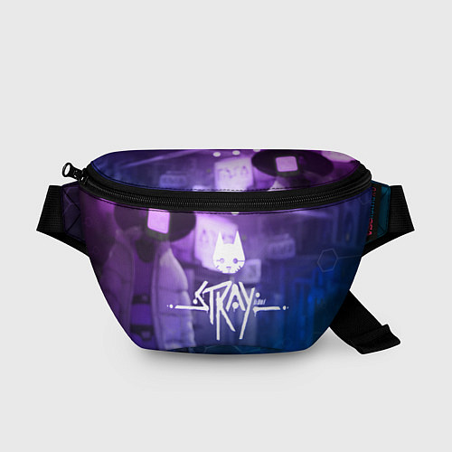 Поясная сумка Stray - мордочка - neon / 3D-принт – фото 1