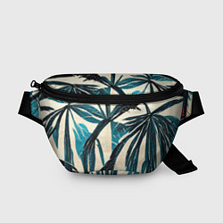 Поясная сумка Винтажные пальмы, цвет: 3D-принт