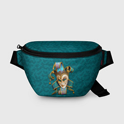Поясная сумка Шут - венецианская маска, цвет: 3D-принт