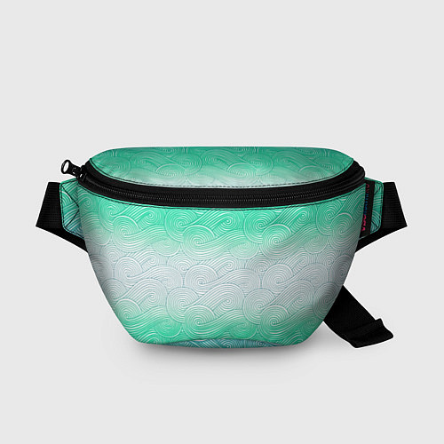 Поясная сумка Абстрактная волна градиентный паттерн / 3D-принт – фото 1