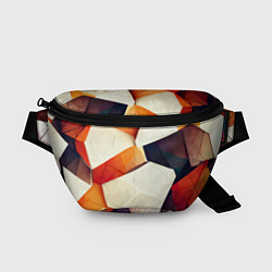 Поясная сумка Объёмная геометрическая абстракция, цвет: 3D-принт