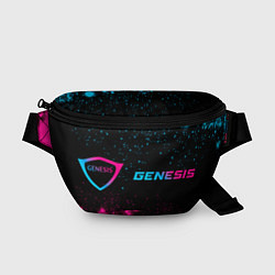 Поясная сумка Genesis - neon gradient: надпись и символ, цвет: 3D-принт