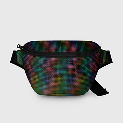 Поясная сумка Неоновый сетчатый узор, цвет: 3D-принт