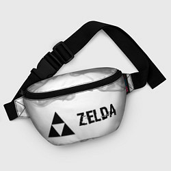 Поясная сумка Zelda glitch на светлом фоне: надпись и символ, цвет: 3D-принт — фото 2