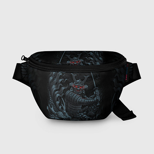 Поясная сумка Демонический самурай с драконом / 3D-принт – фото 1