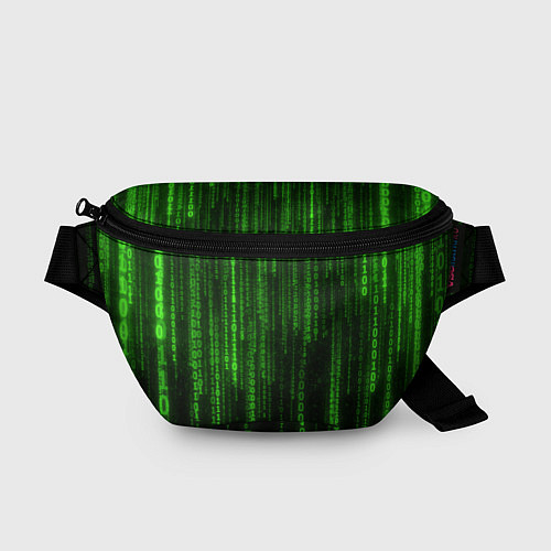 Поясная сумка Двоичный код зеленый / 3D-принт – фото 1
