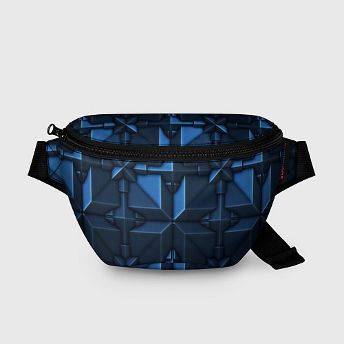 Поясная сумка Синяя объёмная броня киборга / 3D-принт – фото 1