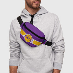 Поясная сумка LA Lakers NBA, цвет: 3D-принт — фото 2