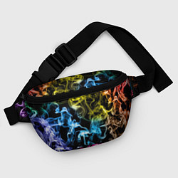 Поясная сумка Эйфория в дыму, цвет: 3D-принт — фото 2