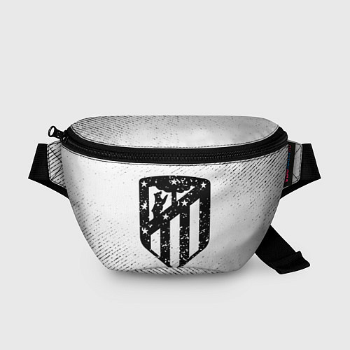 Поясная сумка Atletico Madrid с потертостями на светлом фоне / 3D-принт – фото 1