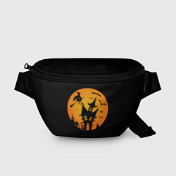 Поясная сумка Сказочная ночь на Хэллоуин, цвет: 3D-принт