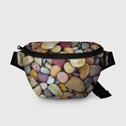 Поясная сумка Морская галька - пляж, цвет: 3D-принт
