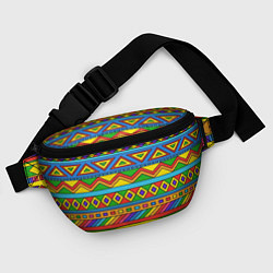 Поясная сумка Красивый цветной орнамент, цвет: 3D-принт — фото 2