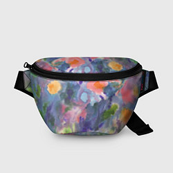 Поясная сумка Красочные пятна акварели, цвет: 3D-принт