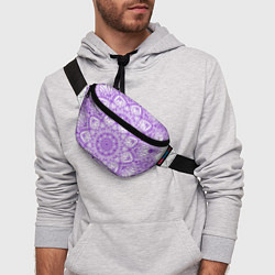 Поясная сумка Фиолетовая мандала, цвет: 3D-принт — фото 2
