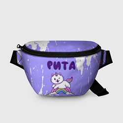 Поясная сумка Рита кошка единорожка, цвет: 3D-принт
